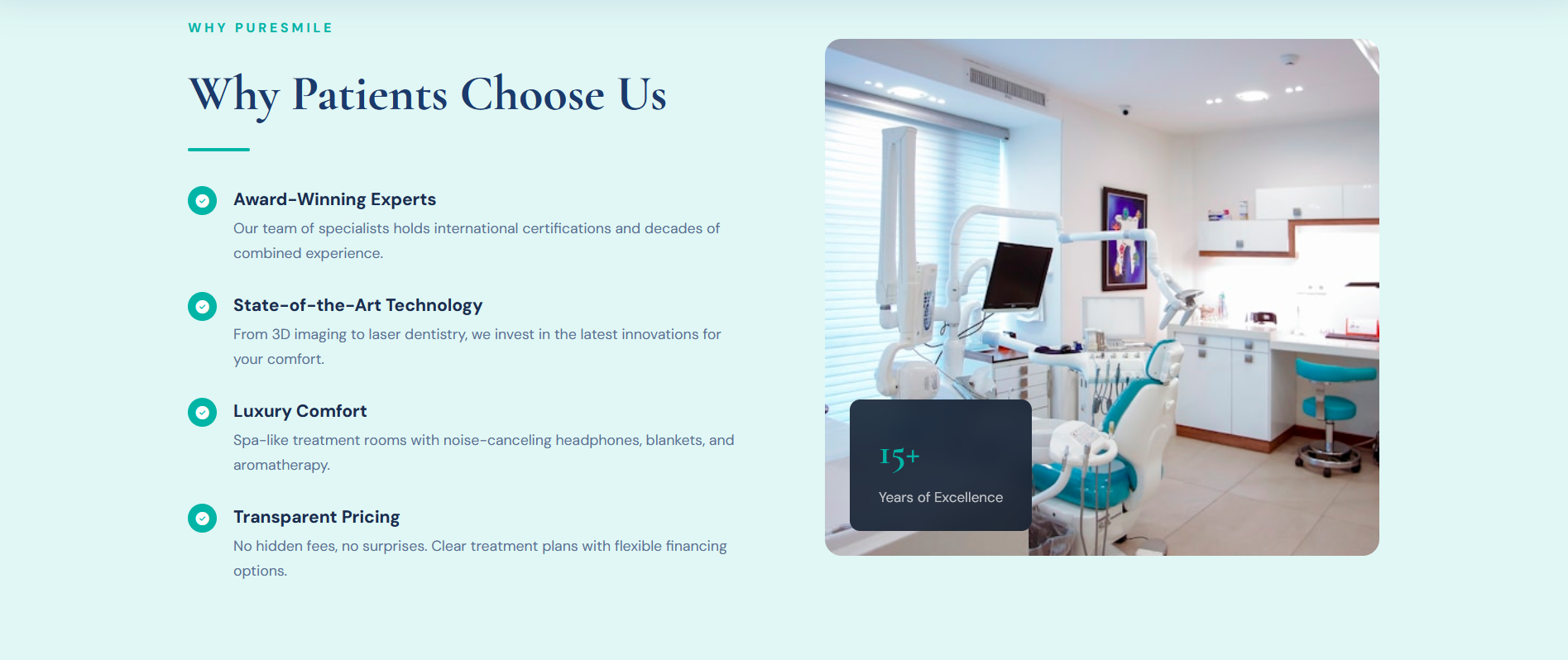 PureSmile Dental Screenshot